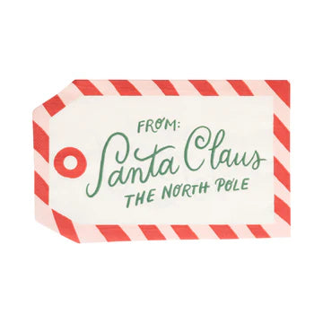To Santa Tag Dinner Napkin