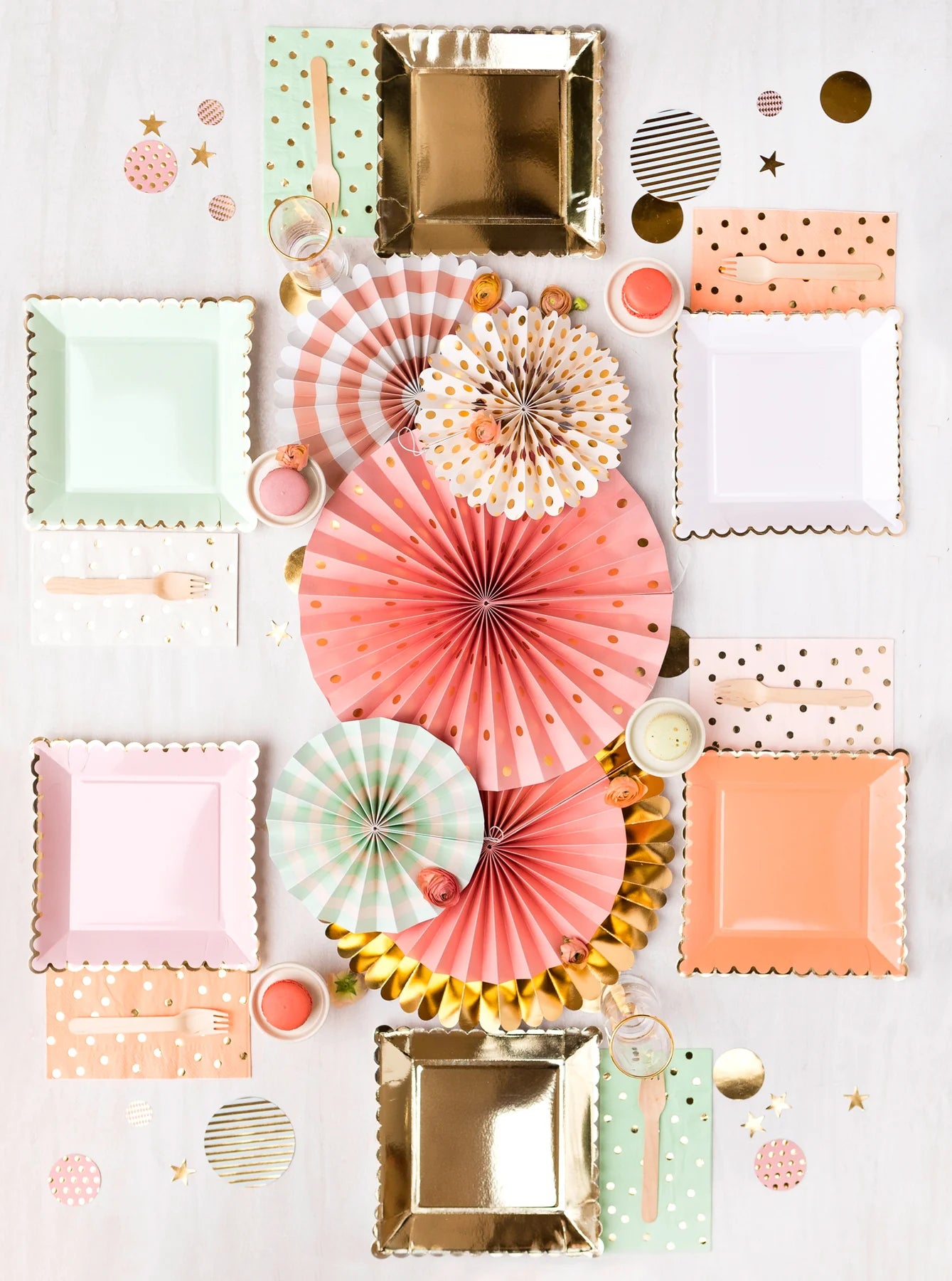 Blush Scalloped Plates Pink/Blush