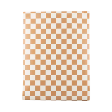 Gingerbread Checked Table Runner