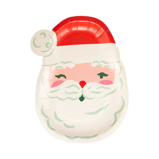 Santa Shaped Plate
