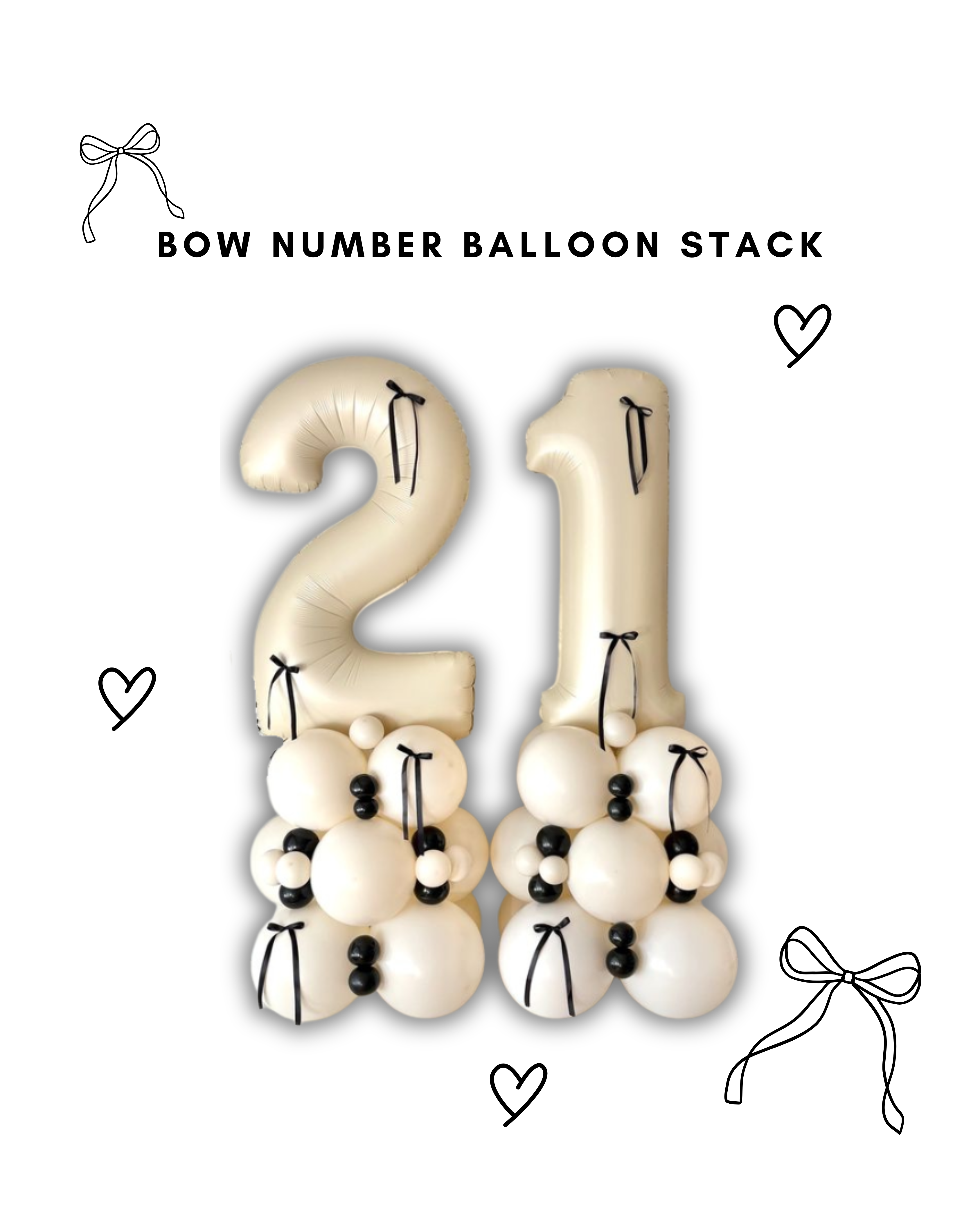 Nude Bow Balloon Bouquet 🎀