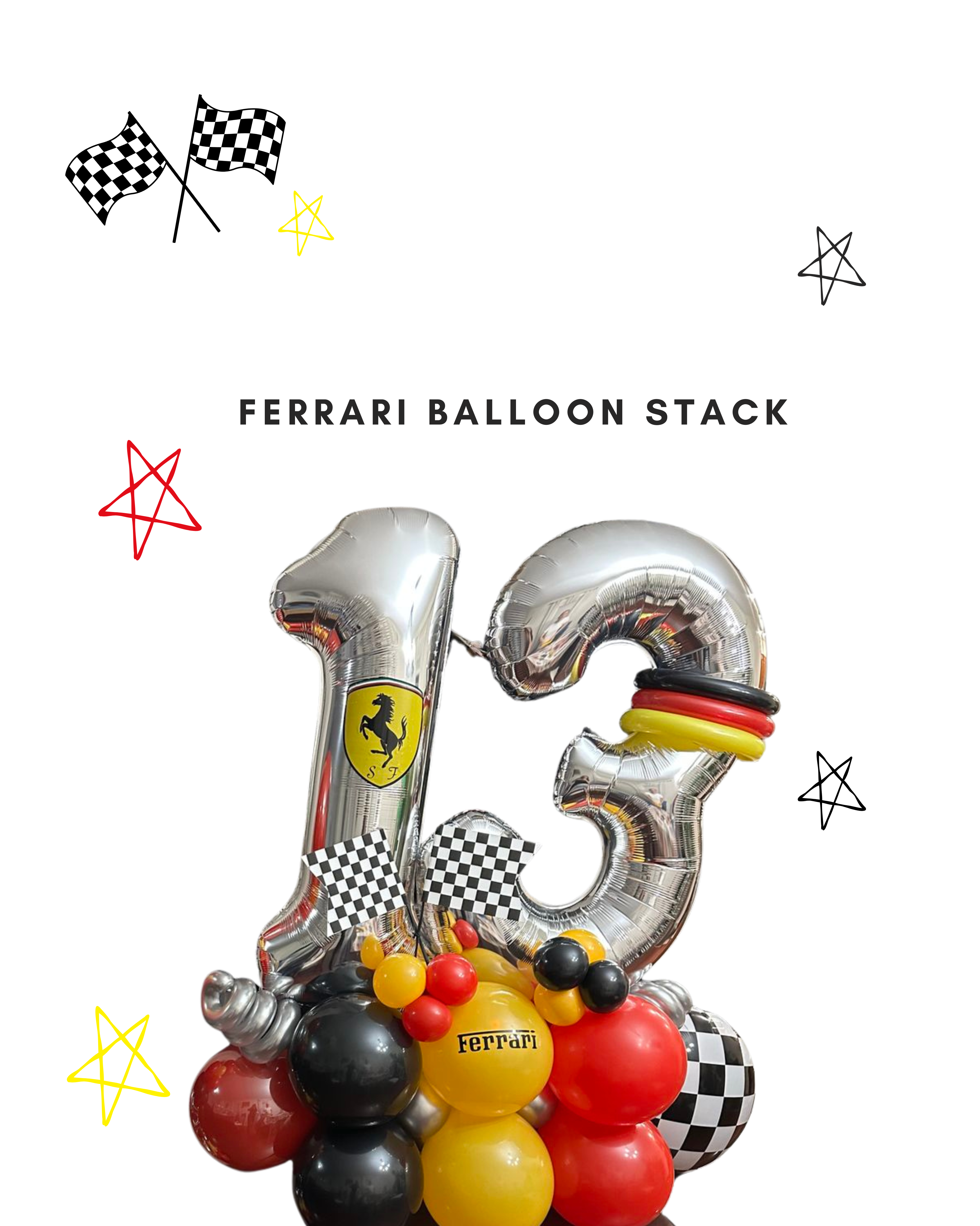 Ferrari Balloon Stack 🏁🏎️