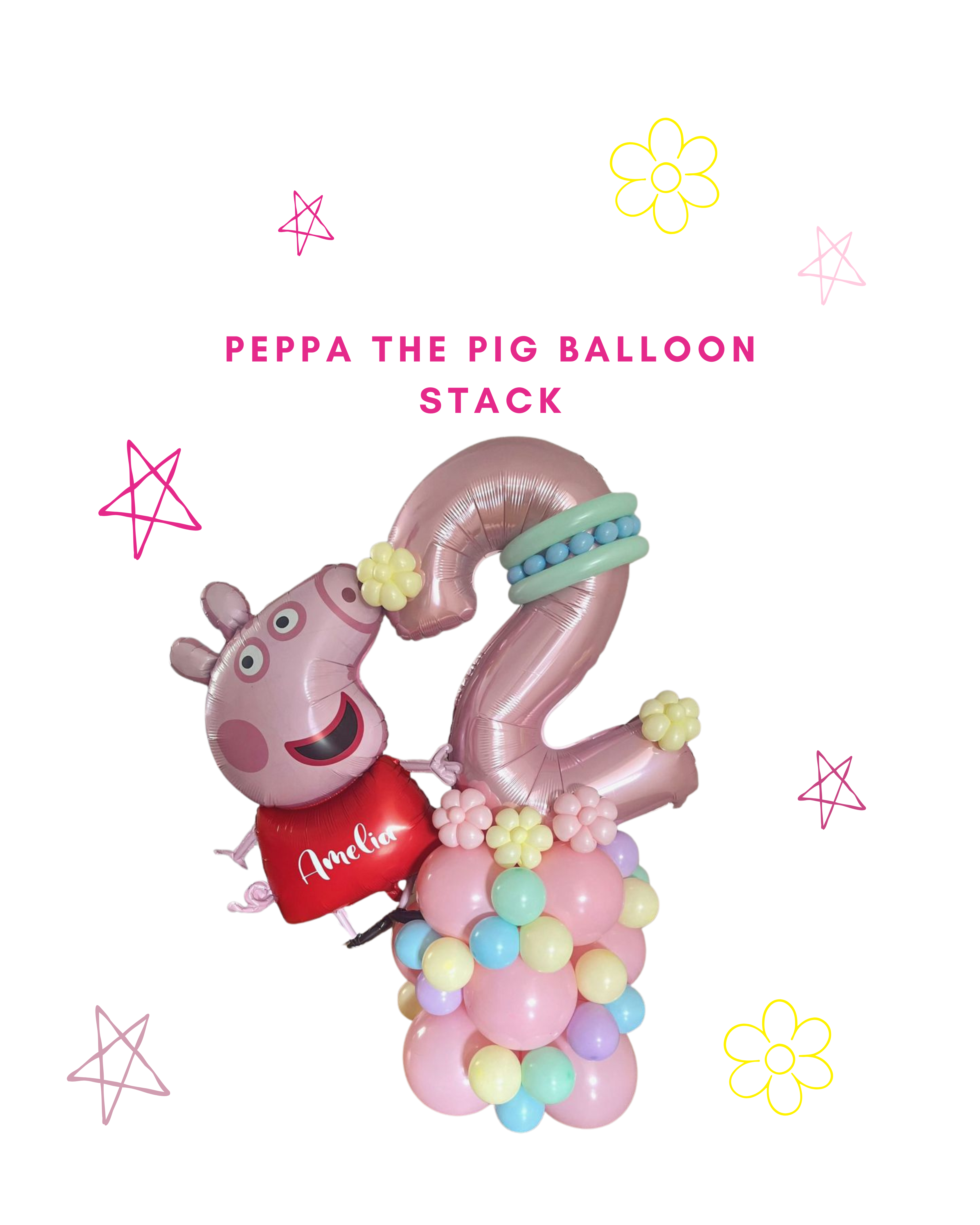 Peppa the Pig Balloon Stack #2